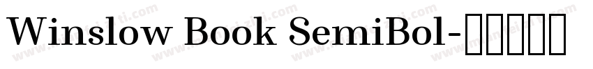 Winslow Book SemiBol字体转换